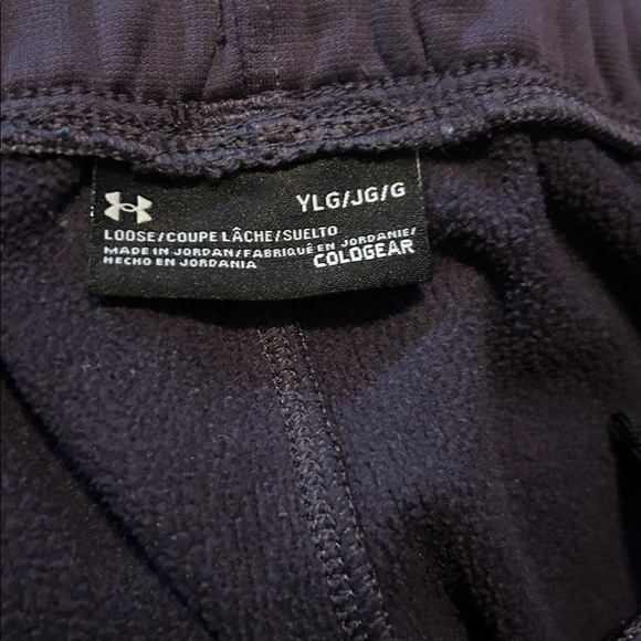 Under Armour purple/black & gray/black loose fit jogger pants size youth Large - Picture 6 of 10